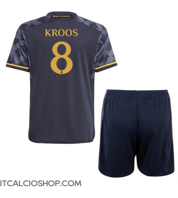 Real Madrid Toni Kroos #8 Seconda Maglia Bambino 2023-24 Manica Corta (+ Pantaloni corti)
